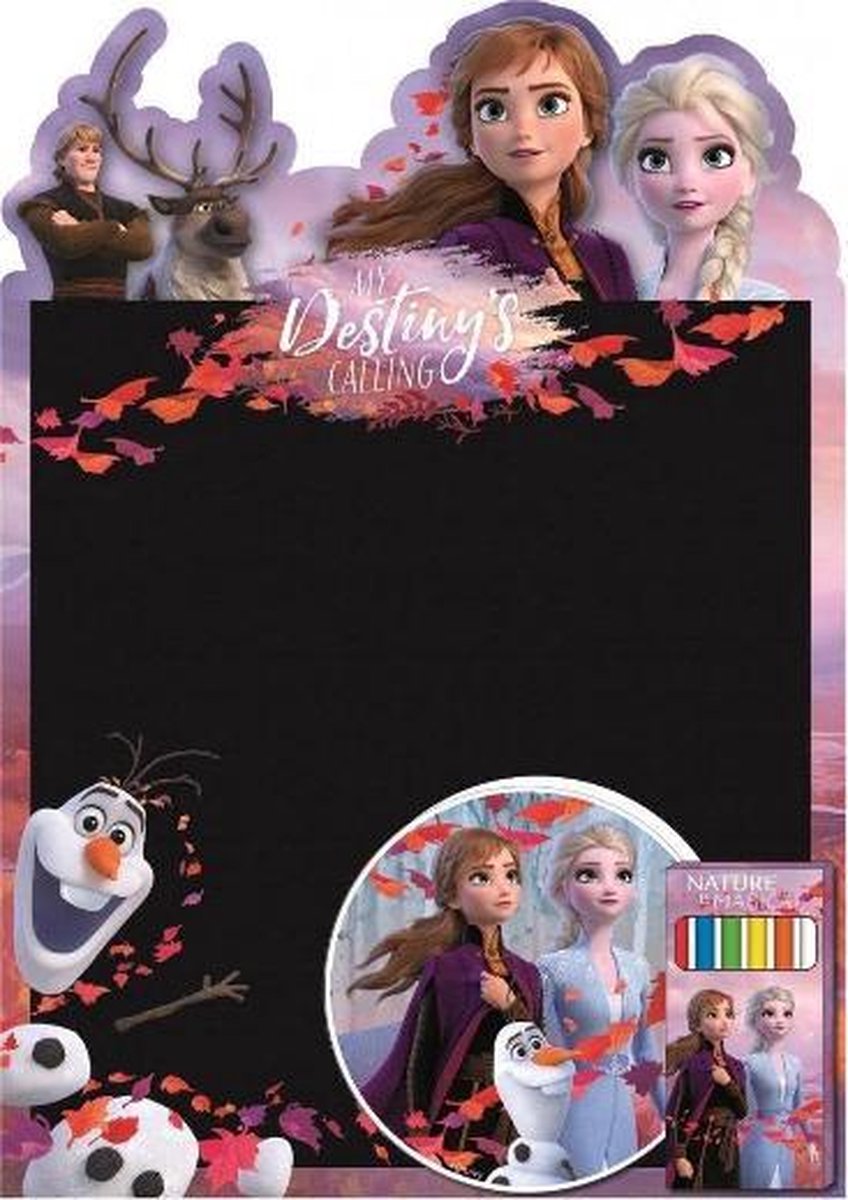 Frozen Kinder Tekenset | Frozen Krijtbord | Disney Frozen | Disney Frozen speelgoed | Frozen tekenbord | Stiften | Krijtbord met krijtjes | Tekenen | Kleuren | Krijten |  Elsa | Anna | Disney Frozen 2